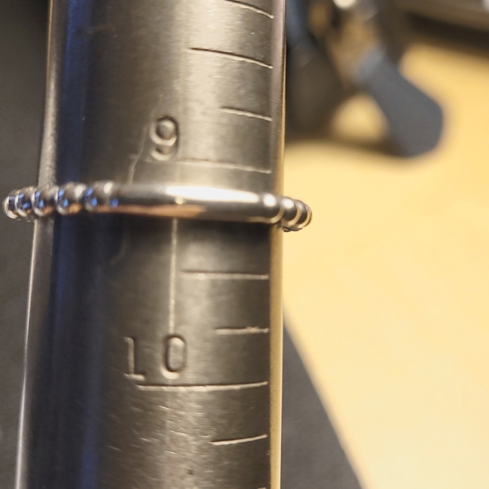 STERLING SILVER Beaded Ring - Picture 3 of 3